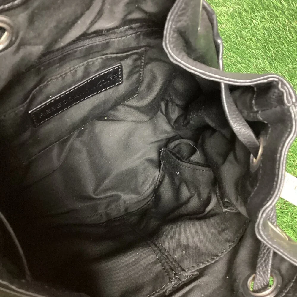 Rebecca Minkoff Mansfield Convertible Backpack Black Leather & Canvas